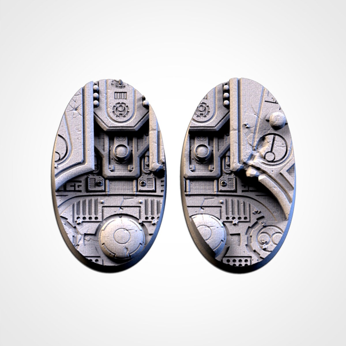 Abandoned Xeno City Bases (Round) | 8K Resin | Txarli Factory
