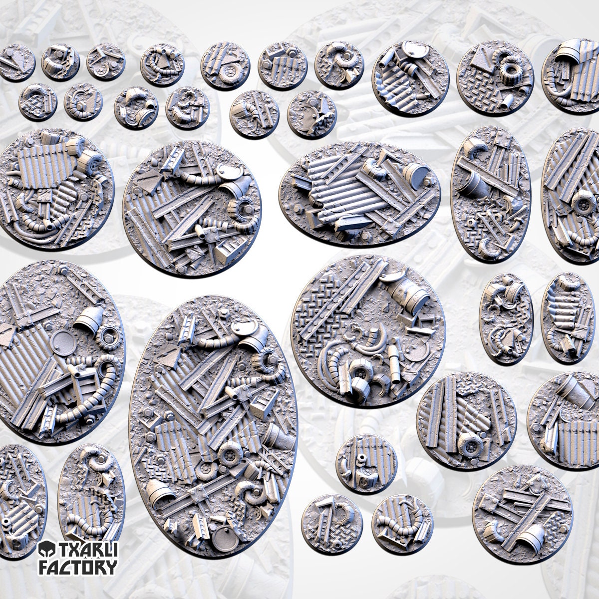 Scrap Bases (Round) | 8K Resin | Txarli Factory