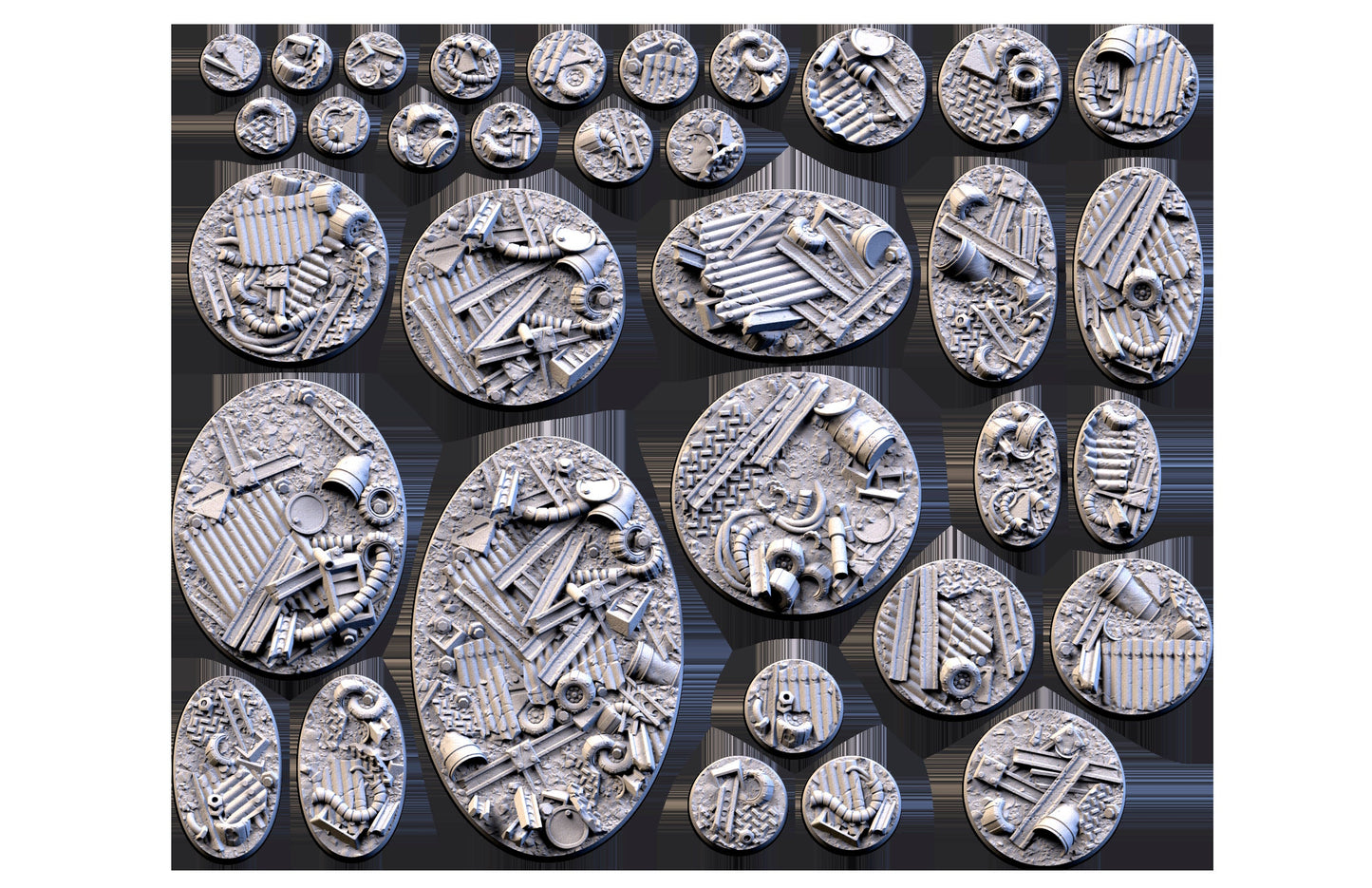 Scrap Bases (Round) | 8K Resin | Txarli Factory