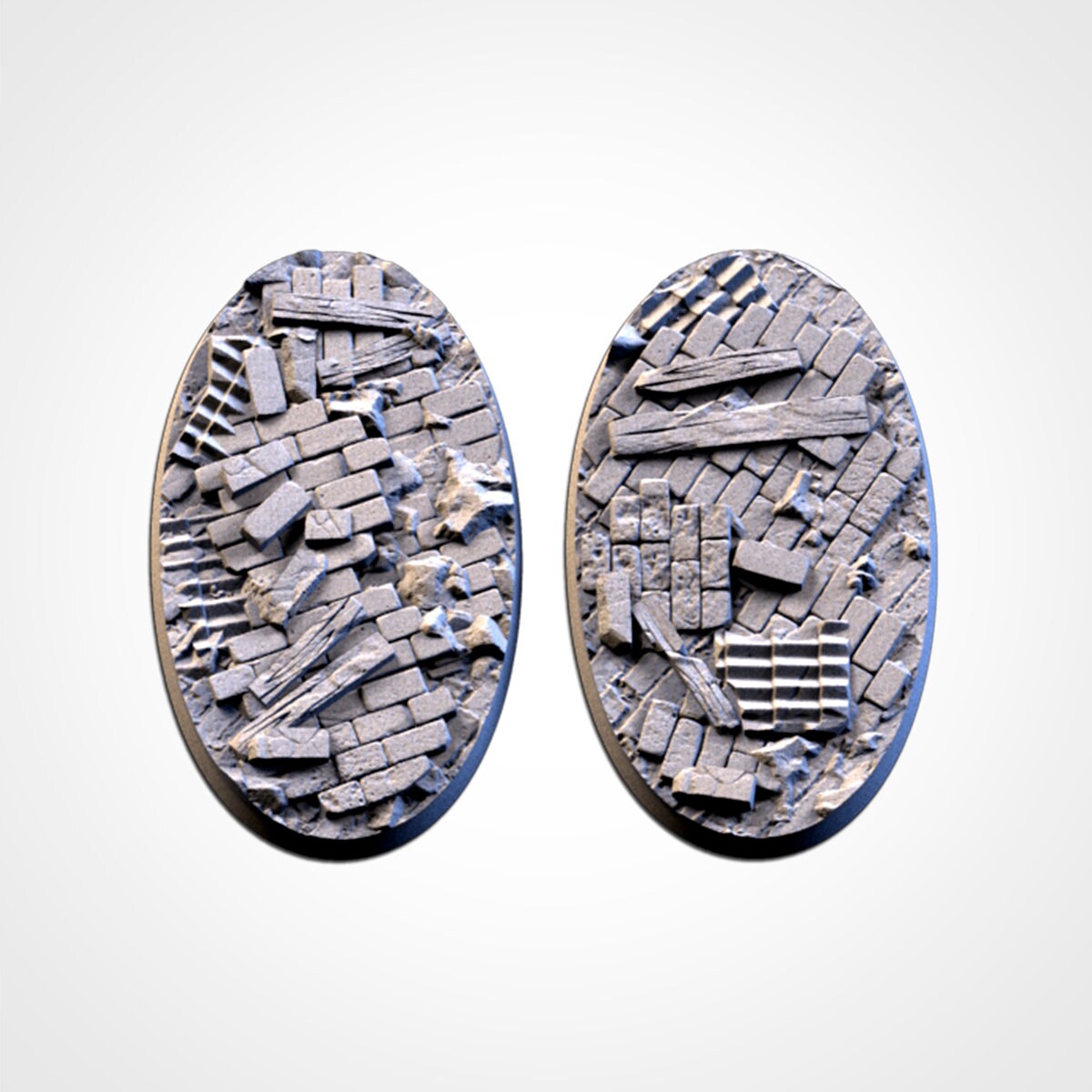 Ruined Factory Bases (Round) | 8K Resin | Txarli Factory