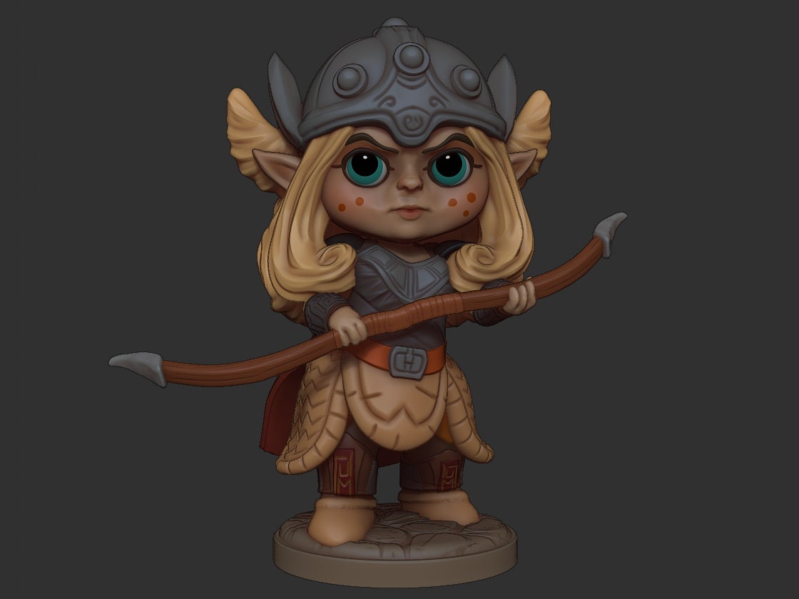 Chibi Freya | Nordic Gods | Multiple Scales | Resin 3D Printed Miniature | Limelight Miniatures