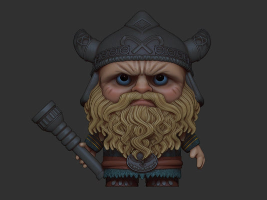 Chibi Njord | Nordic Gods | Multiple Scales | Resin 3D Printed Miniature | Limelight Miniatures
