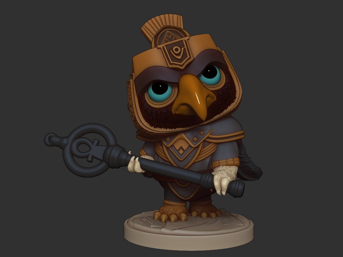 Chibi Horus | Egyptian Gods | Multiple Scales | Resin 3D Printed Miniature | Limelight Miniatures