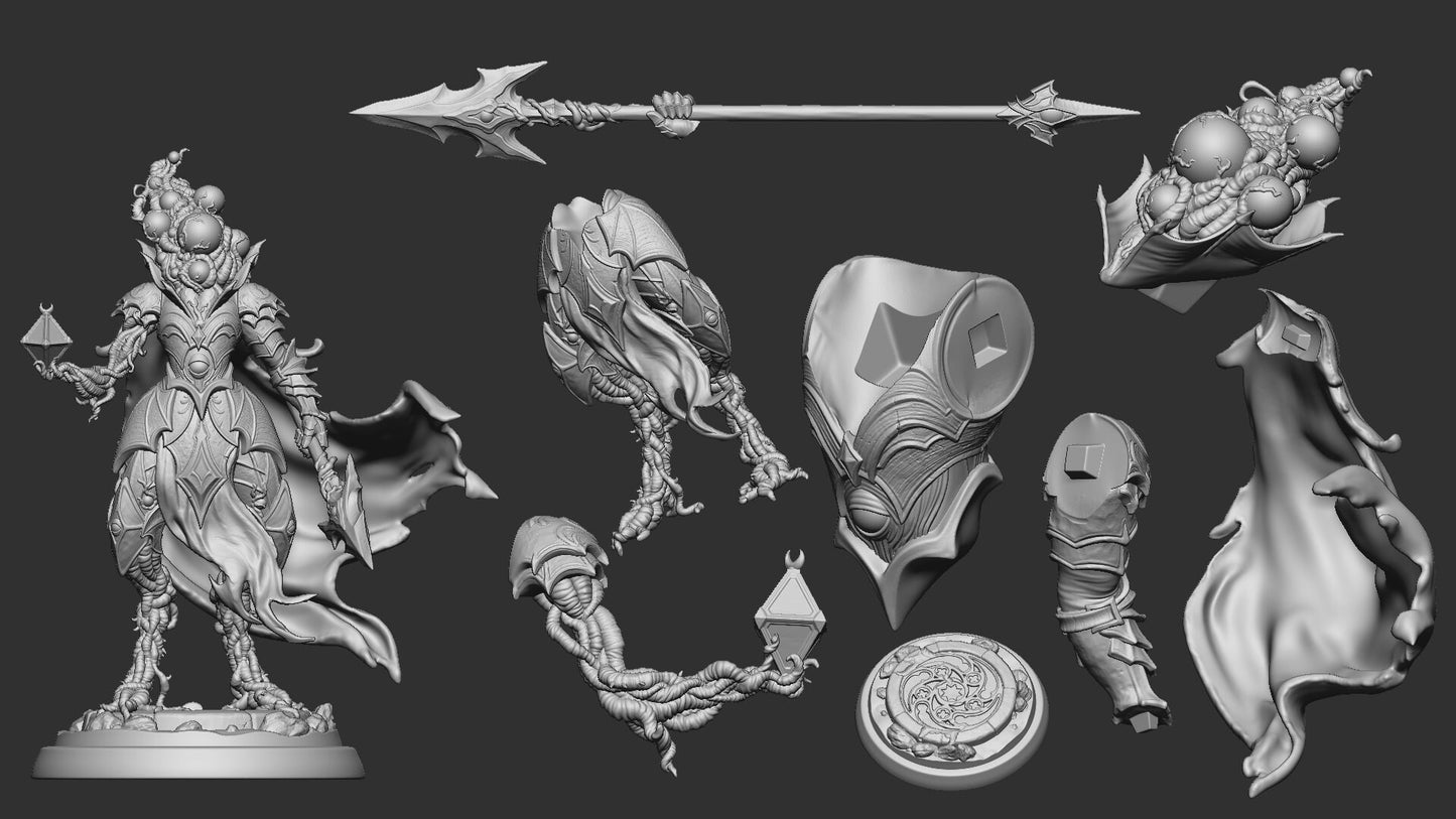Many Eyed Executioner | Many Eyed Madness | Multiple Scales | Resin 3D Printed Miniature | White Werewolf Tavern