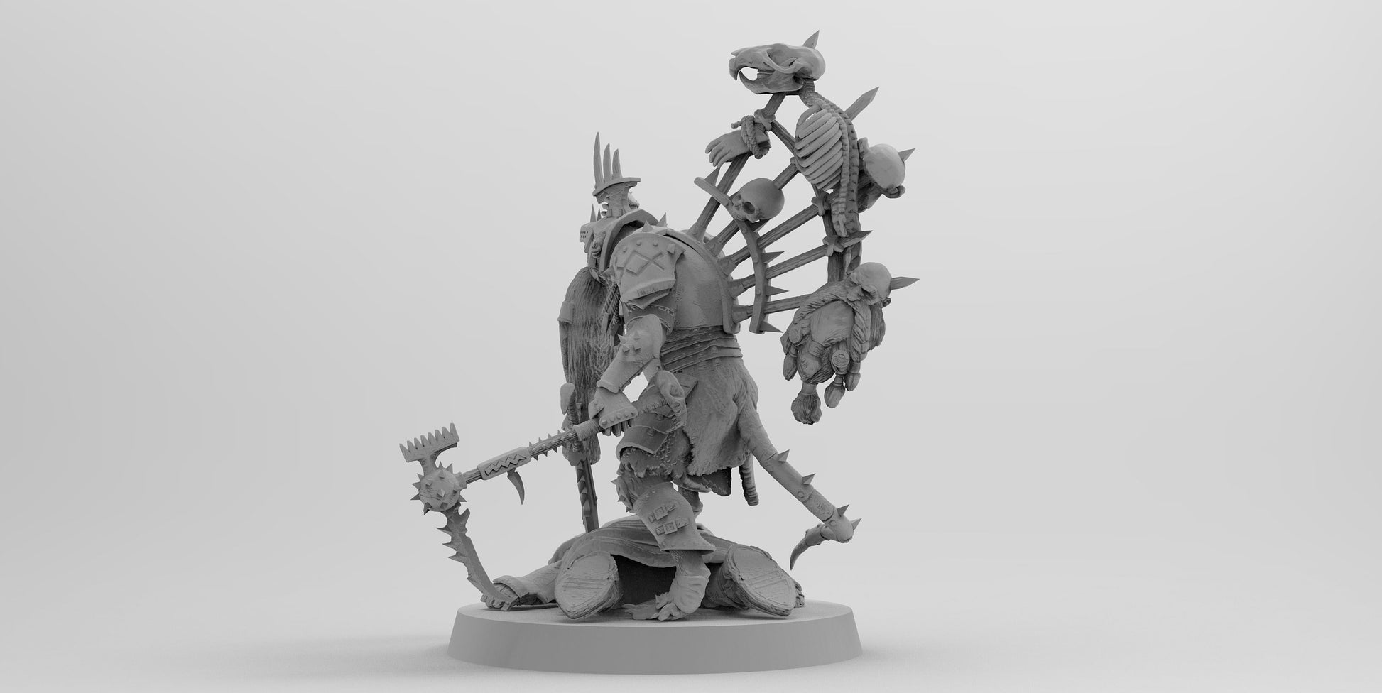 Warlord Squeek Skulltaker | Ratmen Resin 3D Printed Miniature | Warhammer Proxy | RPG | D&D | DnD| EmanG |