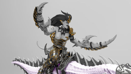 Mounted Harold of Excess | Legion of Excess | Resin 3D Printed | EmanG | Table Top Gaming