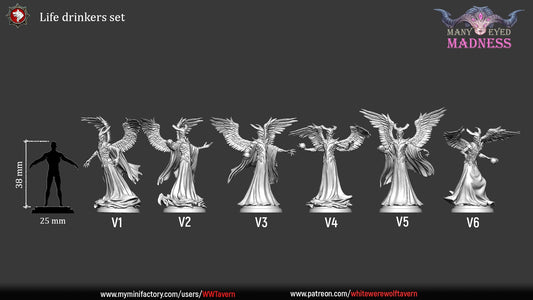 Life Drinkers Set | Many Eyed Madness | Resin 3D Printed Miniature | White Werewolf Tavern | RPG | D&D | DnD