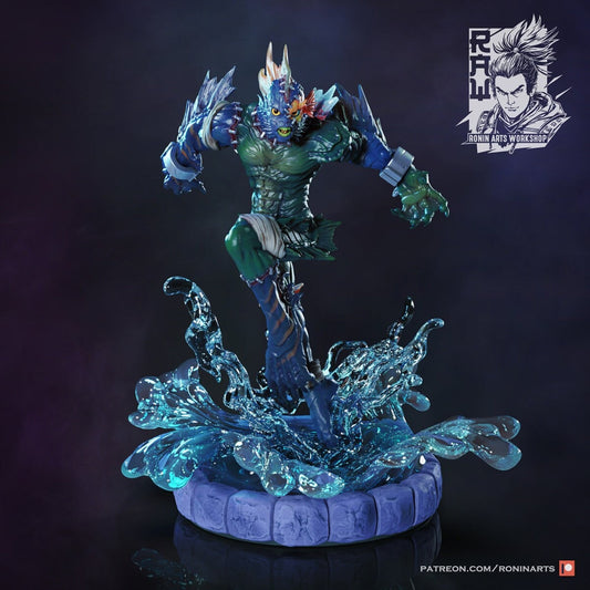 Alpheus | Patchwork Sea Monster | Resin 3D Printed Miniature | Ronin Arts Workshop | RPG | D&D | DnD