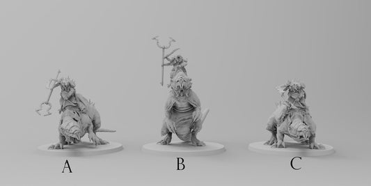 Expert Experimenter on Horrible Rat Mother | Ratmen Resin 3D Printed Miniature | RPG | D&D | DnD| EmanG |