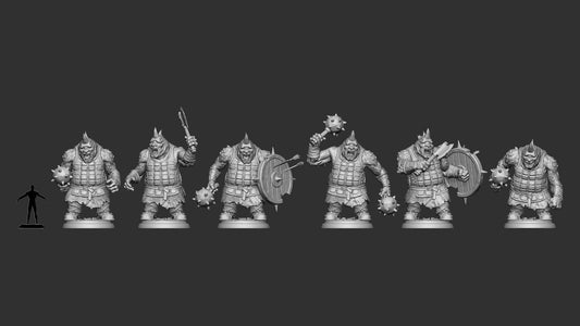 Gunts Set | Six Poses | Secrets of Silverwood | Resin 3D Printed Miniature | White Werewolf Tavern | RPG | D&D | DnD