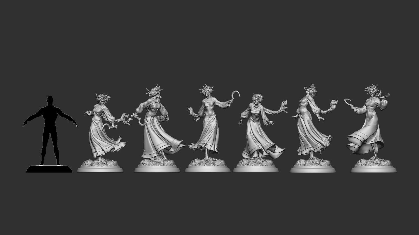 Noonwraith Set | Six Poses | Secrets of Silverwood | Resin 3D Printed Miniature | White Werewolf Tavern | RPG | D&D | DnD