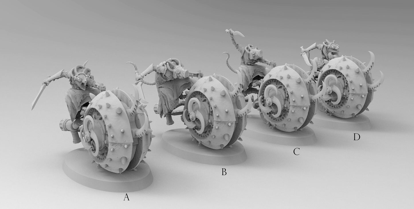 Beyblades | Ratmen | Resin 3D Printed Miniature | RPG | D&D | DnD| EmanG |