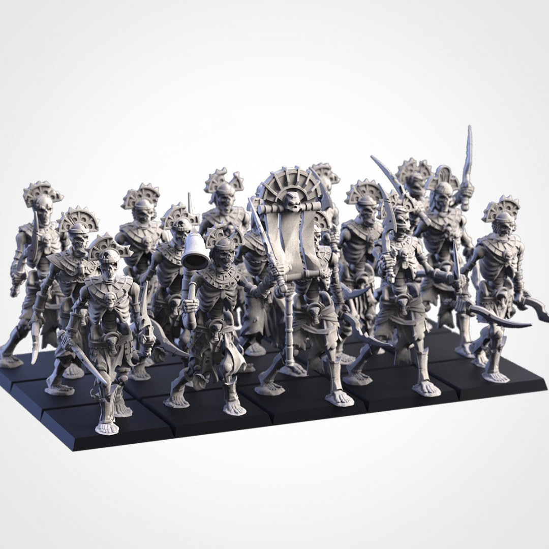 Necropolis Guards - Swords | Txarli Factory | Armies of the Sands | Warhammer Proxy | Kings of War | RPG | D&D | Tabletop