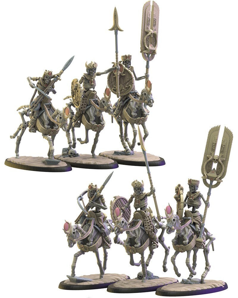 Hurus Riders | Undying Dynasties | Lost Kingdom Miniatures | Warhammer Proxy | Kings of War | RPG | D&D | Tabletop