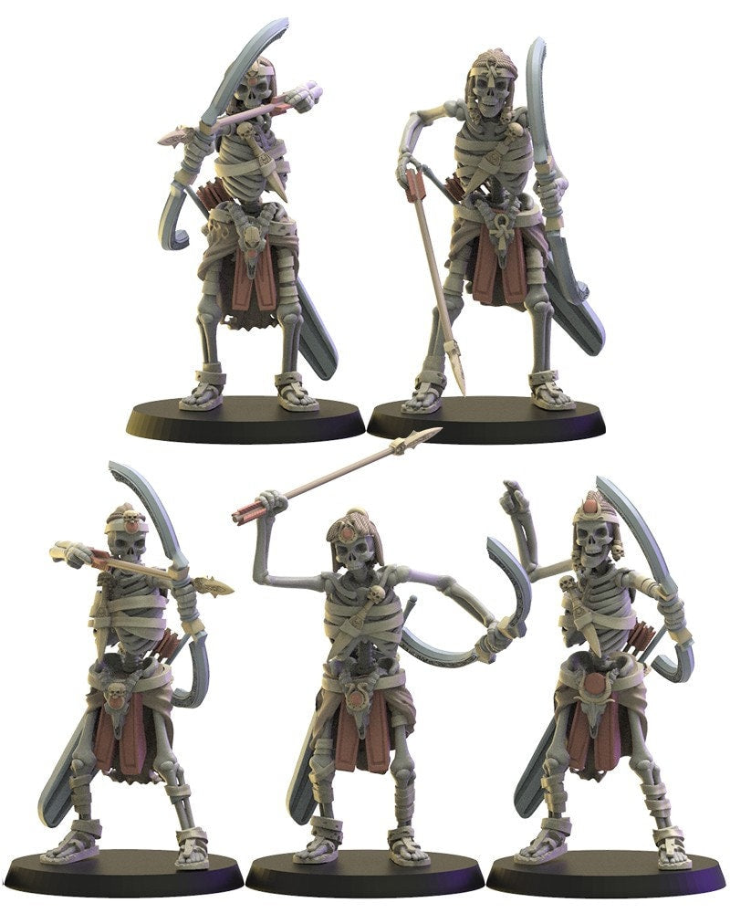 Khnum Archers | Undying Dynasties | Lost Kingdom Miniatures | Warhammer Proxy | Kings of War | RPG | D&D | Tabletop