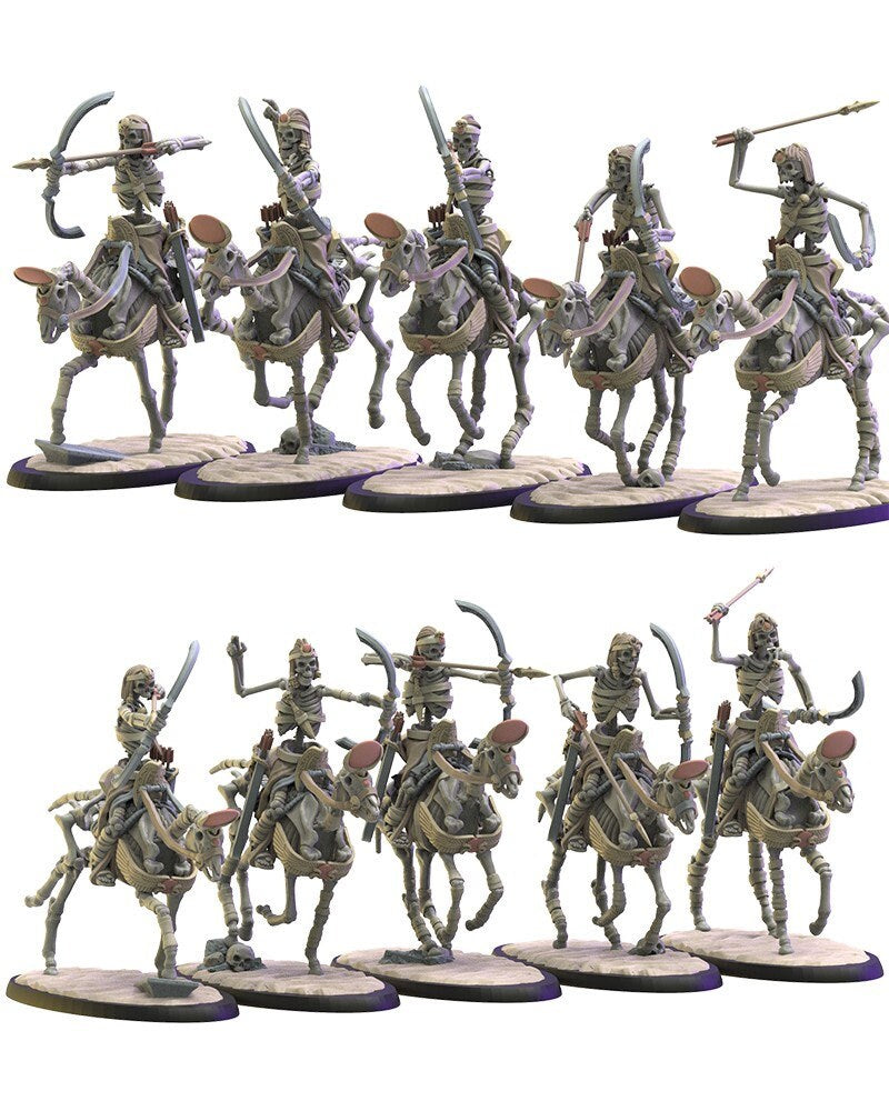 Khnum Riders | Undying Dynasties | Lost Kingdom Miniatures | Warhammer Proxy | Kings of War | RPG | D&D | Tabletop