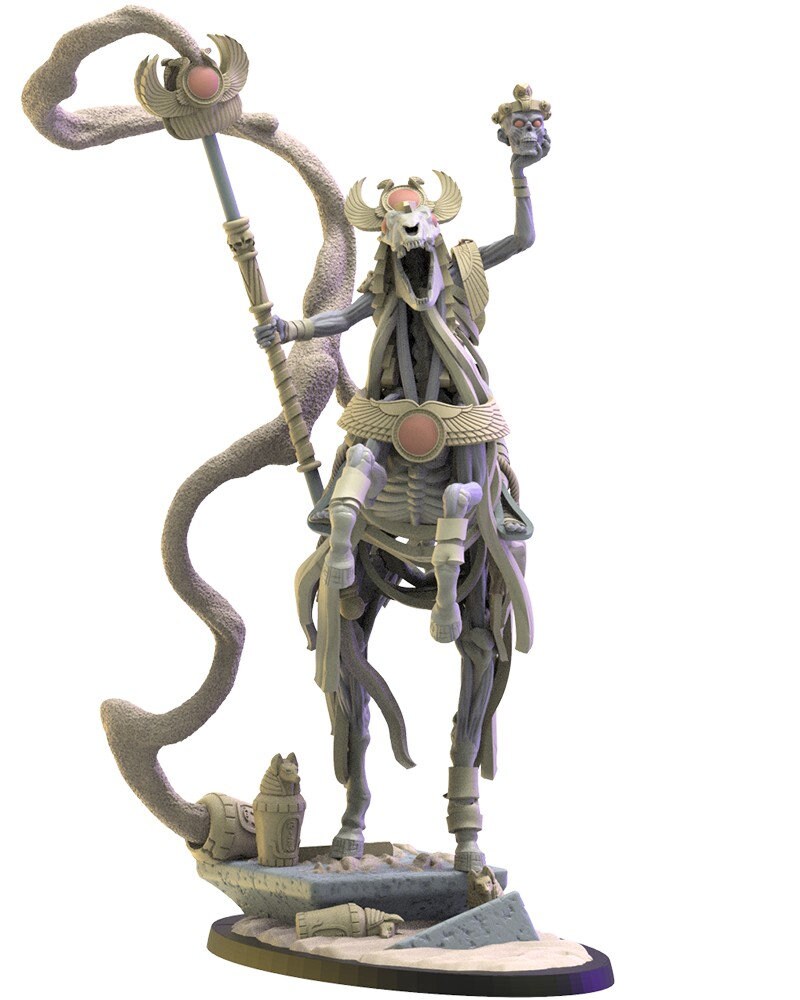 Seb, Headless Sorcerer | Undying Dynasties | Lost Kingdom Miniatures | Warhammer Proxy | Kings of War | RPG | D&D | Tabletop