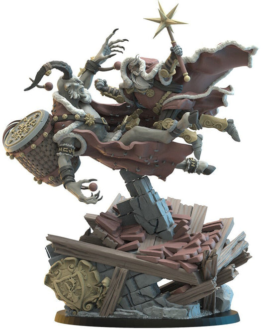 Klaus vs. Krampus | Diorama | Lost Kingdom Miniatures | Kyoushuneko | Table Top Gaming | RPG | D&D | Pathfinder