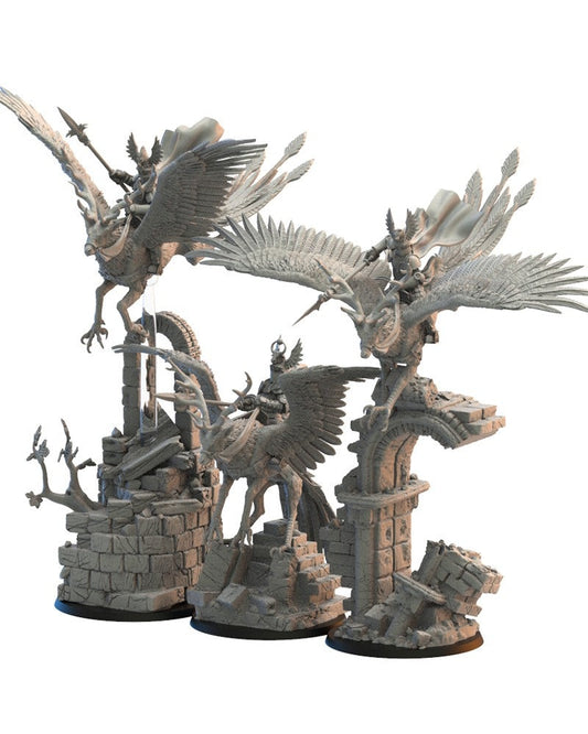 Wind Knights - Alternate Mount | Kingdom of Mercia | Lost Kingdom Miniatures | Table Top Gaming | RPG | D&D | Pathfinder