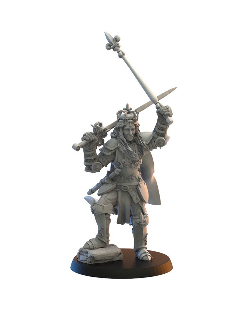 Mismeria, Mercian Queen on foot | Kingdom of Mercia | Lost Kingdom Miniatures | Table Top Gaming | RPG | D&D | Pathfinder