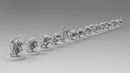 Ratmen Slaves (Hand Weapons) | Ratmen Resin 3D Printed Miniature | RPG | D&D | DnD| EmanG |
