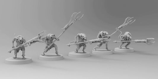Ratmen Slaves (Prods) | Ratmen Resin 3D Printed Miniature | RPG | D&D | DnD| EmanG |