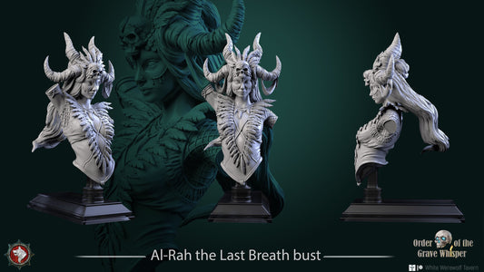 Al-Rah The Last Breath | Order Of The Grave Whisper | Bust | Resin 3D Printed Miniature | White Werewolf Tavern