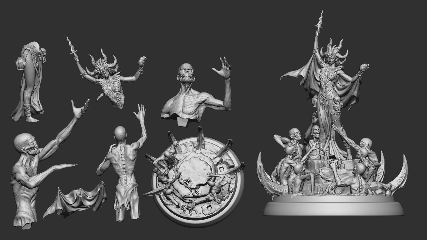 Al-Rah The Last Breath | Order Of The Grave Whisper | Multiple Scales | Resin 3D Printed Miniature | White Werewolf Tavern