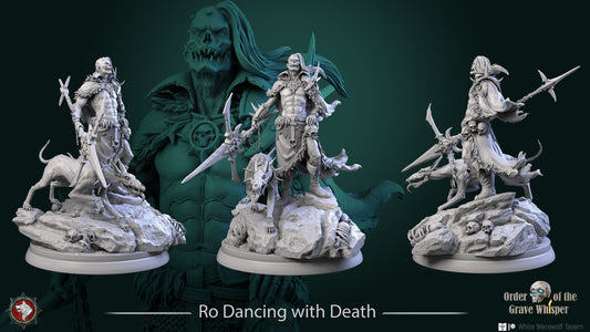 Ro Dancing With Death | Order Of The Grave Whisper | Multiple Scales | Resin 3D Printed Miniature | White Werewolf Tavern
