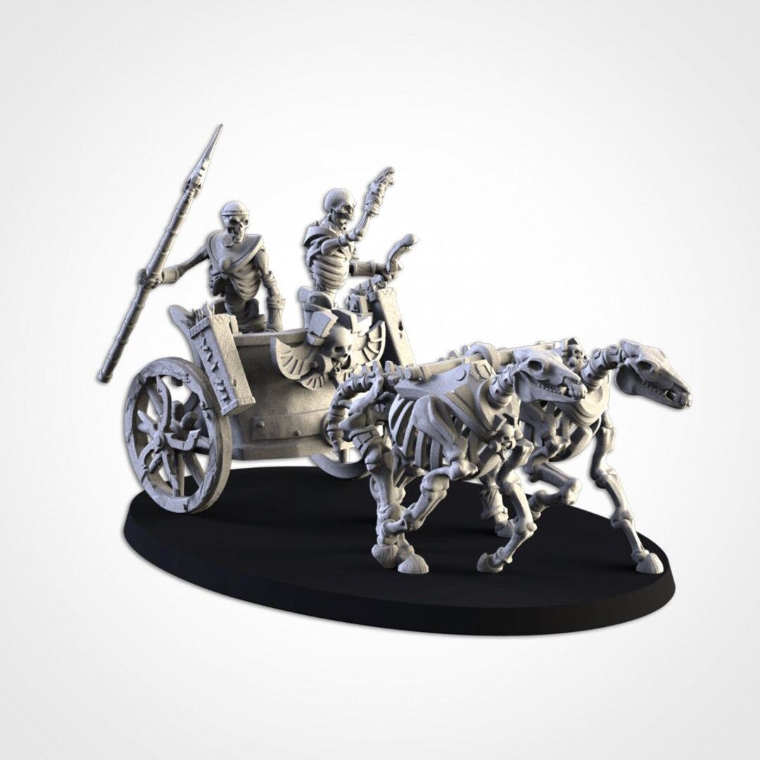 Sekelton Chariots | Txarli Factory | Armies of the Sands | Warhammer Proxy | Kings of War | RPG | D&D | Tabletop