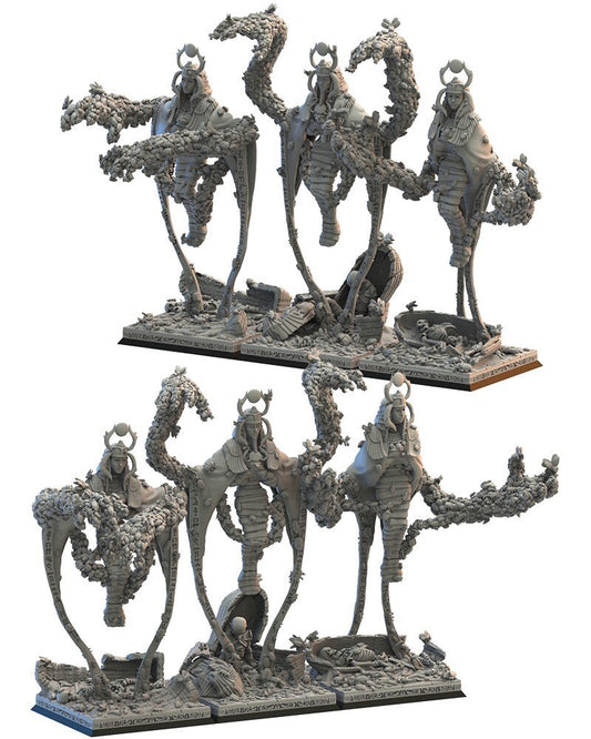 Sakmet Swarm Sorcerers | Undying Dynasties | Lost Kingdom Miniatures | Warhammer Proxy | Kings of War | RPG | D&D | Tabletop
