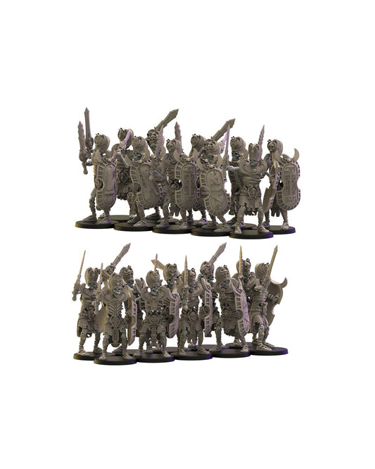 Amun-Re Guard | Undying Dynasties | Lost Kingdom Miniatures | Warhammer Proxy | Kings of War | RPG | D&D | Tabletop