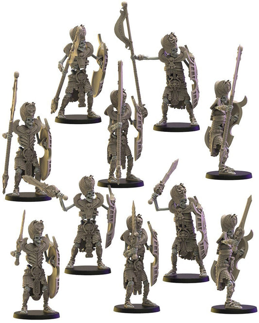 Amun-Re Guard | Undying Dynasties | Lost Kingdom Miniatures | Warhammer Proxy | Kings of War | RPG | D&D | Tabletop