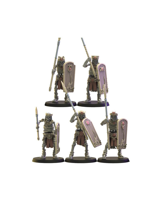 Hurus Spearmen | Undying Dynasties | Lost Kingdom Miniatures | Warhammer Proxy | Kings of War | RPG | D&D | Tabletop