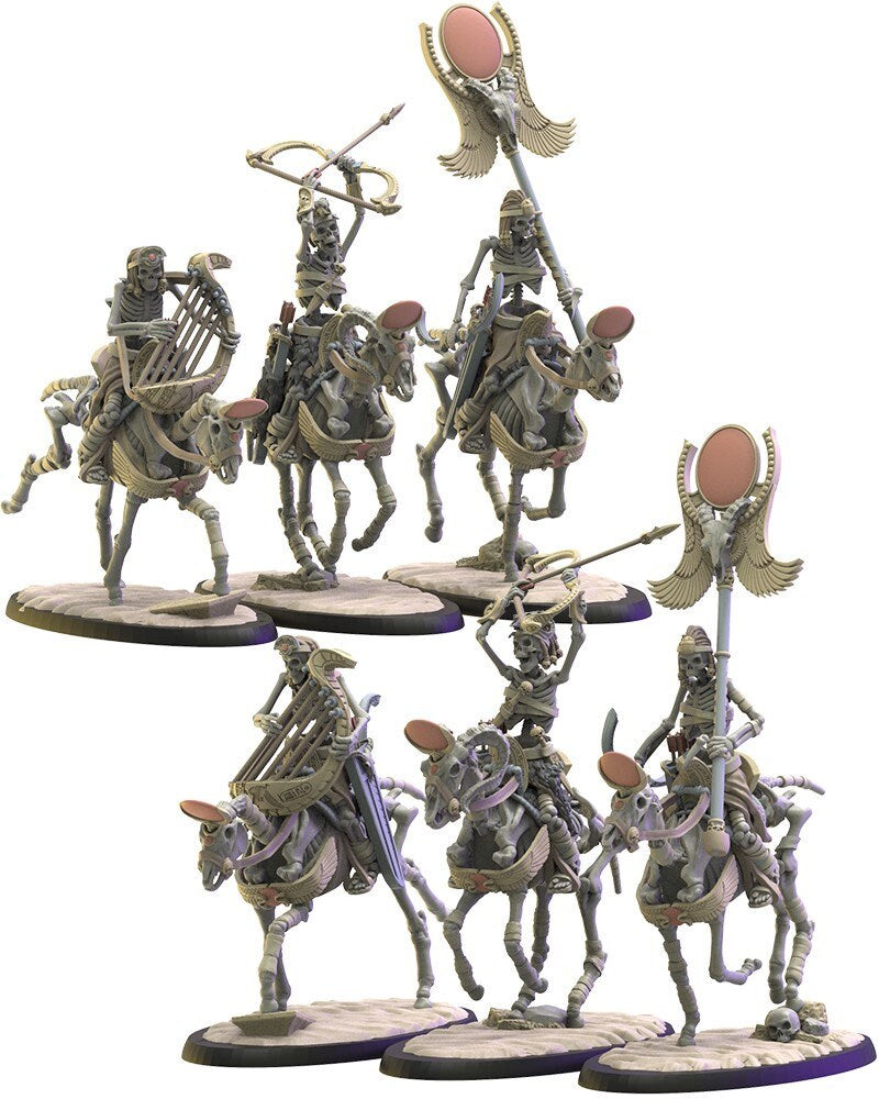 Khnum Riders Command Group | Undying Dynasties | Lost Kingdom Miniatures | Warhammer Proxy | Kings of War | RPG | D&D | Tabletop