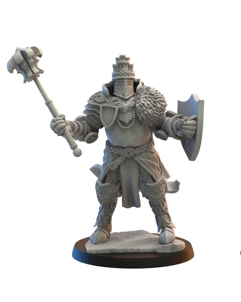 Sir Bors on Foot | Kingdom of Mercia | Lost Kingdom Miniatures | Kyoushuneko | Table Top Gaming | RPG | D&D | Pathfinder