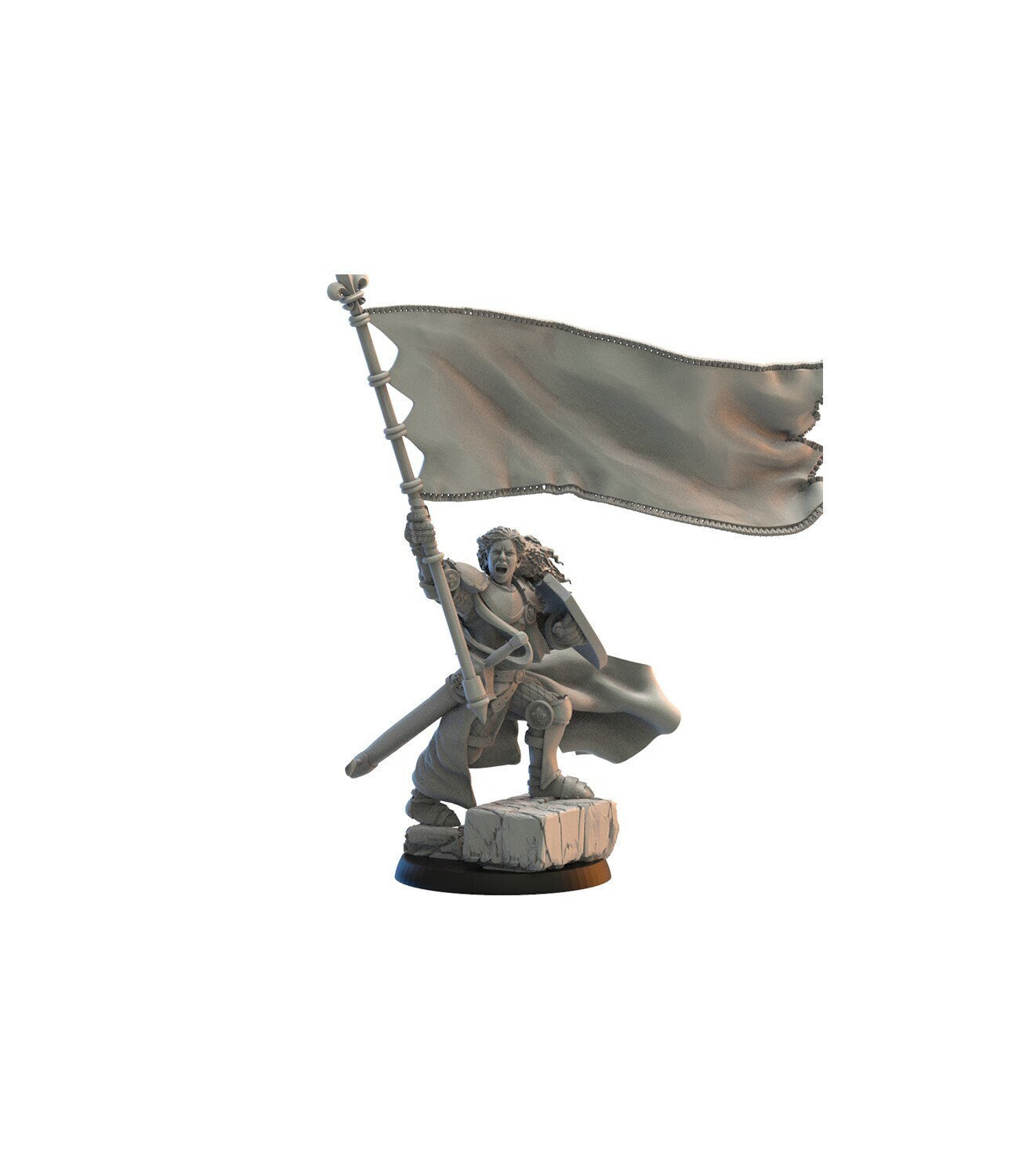 Kingdom of Mercia Standard Bearer on Foot | Kingdom of Mercia | Lost Kingdom Miniatures | Table Top Gaming | RPG | D&D | Pathfinder