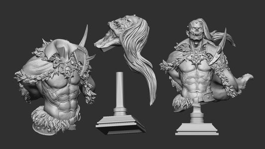 Ro Dancing With Death | Order Of The Grave Whisper | Bust | Resin 3D Printed Miniature | White Werewolf Tavern