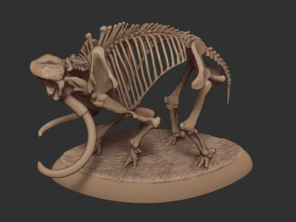 Skeletal Wooly Mammoth | 3 Poses | Extinct Animals | Limelight Miniatures