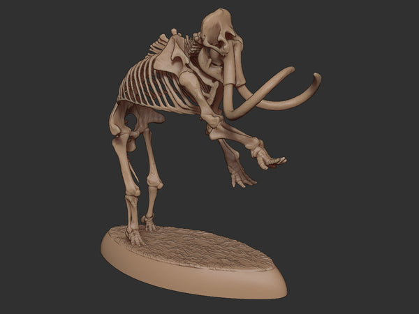 Skeletal Wooly Mammoth | 3 Poses | Extinct Animals | Limelight Miniatures