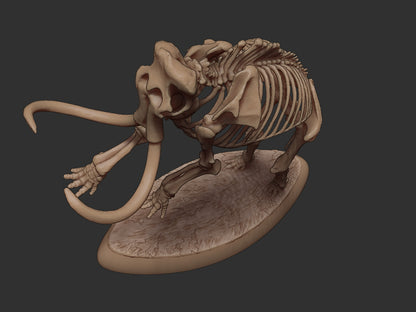 Skeletal Wooly Mammoth | 3 Poses | Extinct Animals | Limelight Miniatures