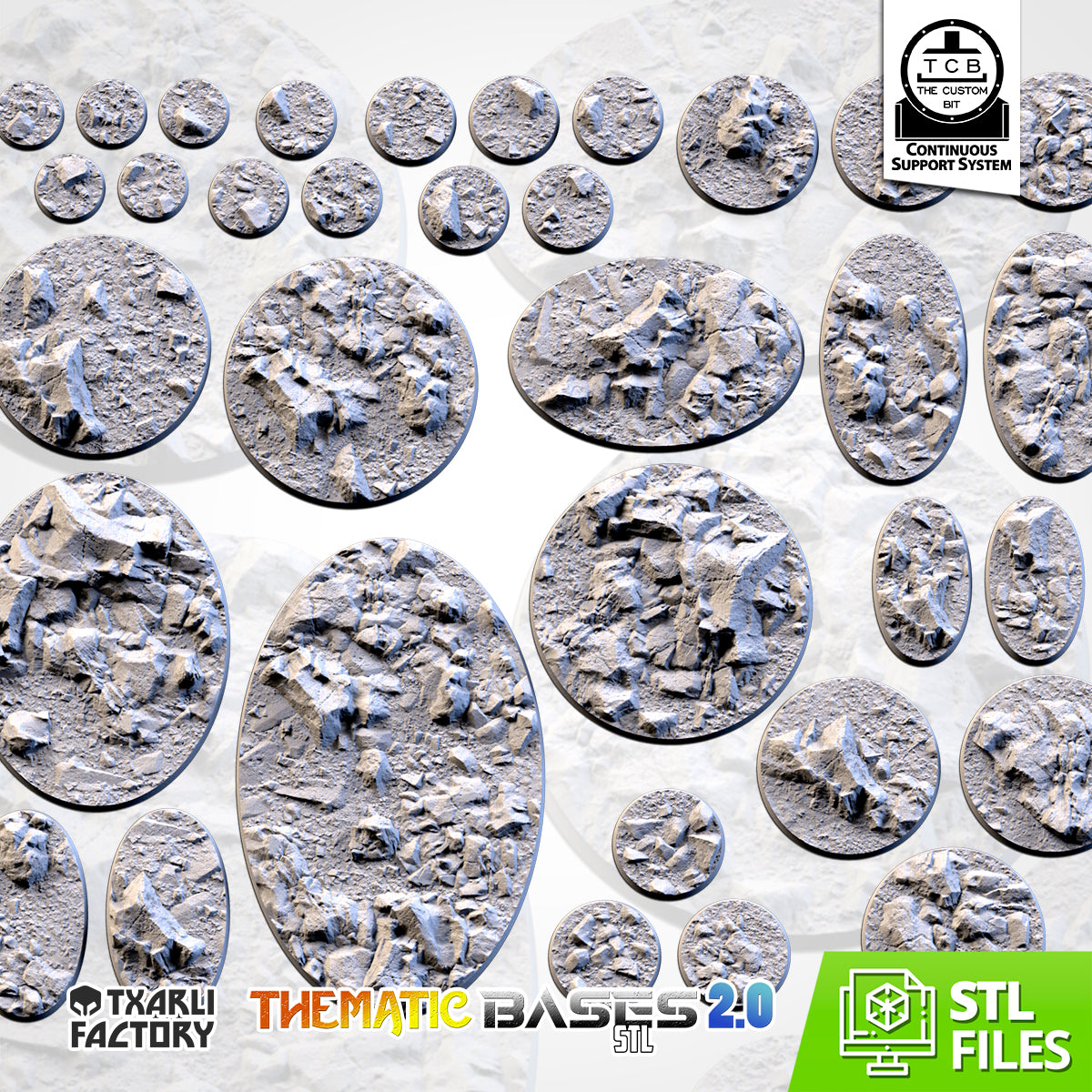 Stony Desert Bases (Round) | Txarli Factory