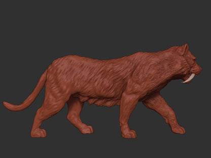 Partial Skeleton Sabretooth Tiger | Extinct Animals | Limelight Miniatures