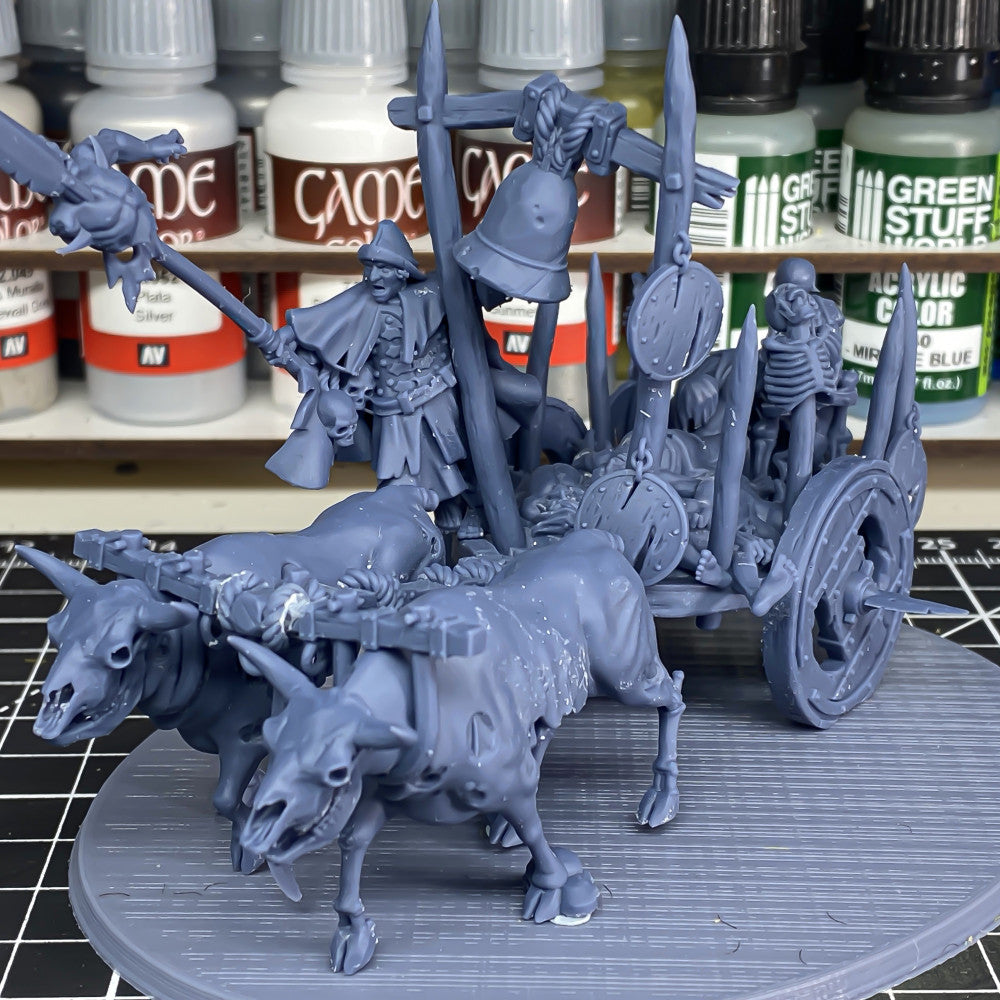 Corpse cart painted