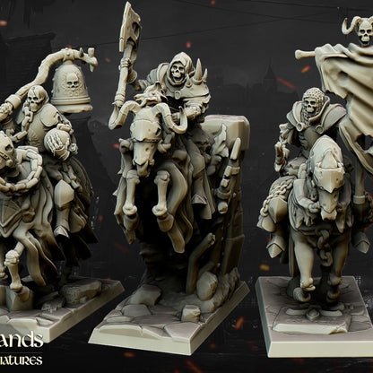 Undead Dark Knight command group by Highlands Miniatures