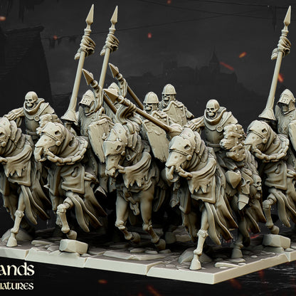 Undead Dark Knight core unit by Highlands Miniatures