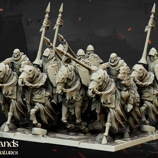 Undead Dark Knight core unit by Highlands Miniatures