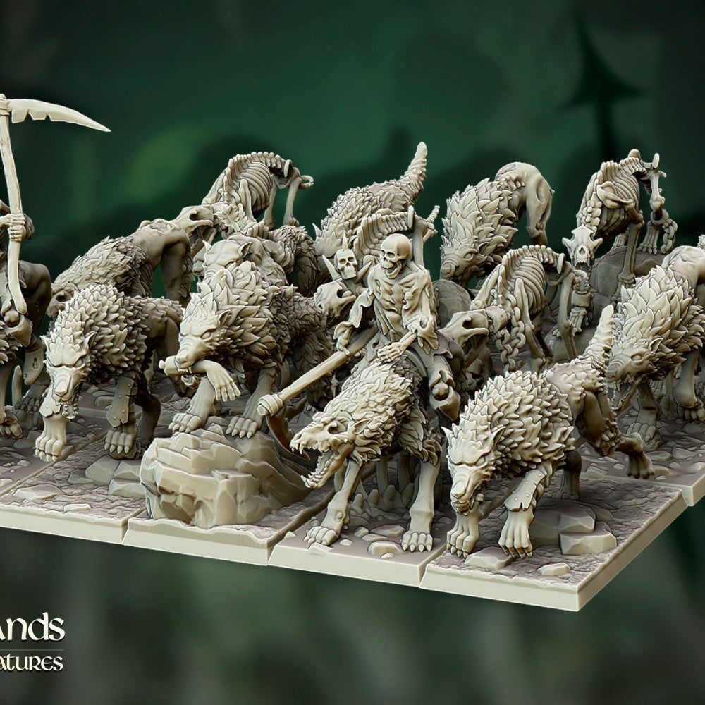 Undead Direwolves pack by Highlands Miniatures