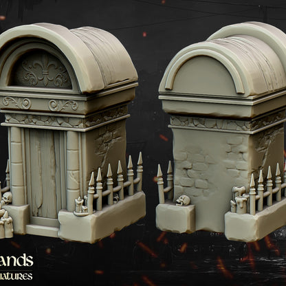 Halloween props scatter terrain set by Highlands Miniatures