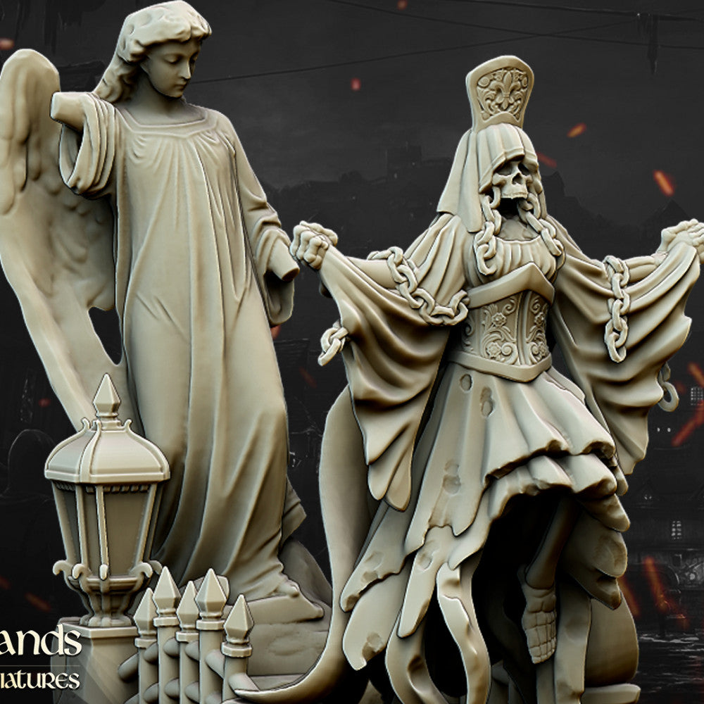 Lady Violet the Spectral Widow ghost heroine miniature by Highlands Miniatures